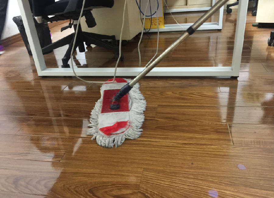 溧水区木地板保洁案例